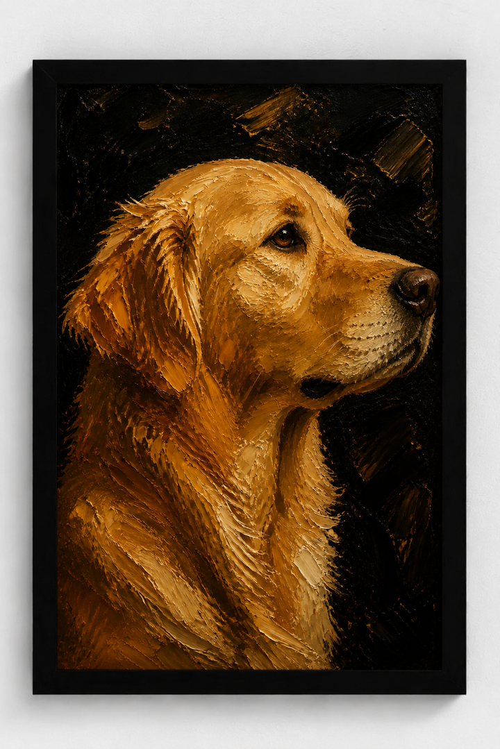 The Noir pet portrait style