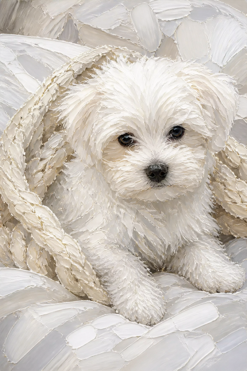 The Snuggle - Legacy Likeness Portrait portrait example