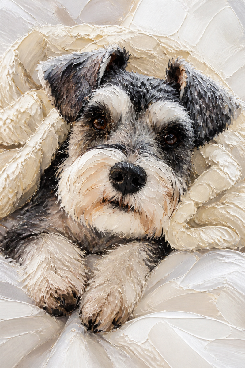 The Snuggle - Legacy Likeness Portrait portrait example