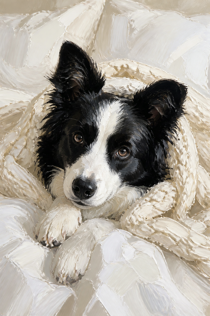 The Snuggle - Legacy Likeness Portrait portrait example